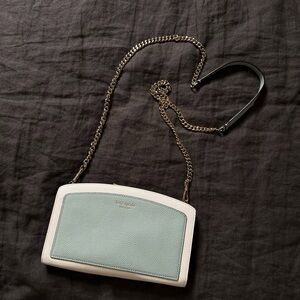 Kate Spade Mint and Cream Crossbody Bag